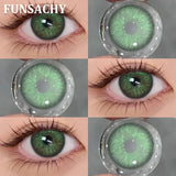 2pcs IKEREL Series Color Contact Lenses for Eyes Fashion Beautiful Lenses Eye Makeup Brown Color Lens Gray Pupil Yearly