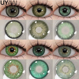 Popxstar  Contact Lenses Cosmetic Green Contact Lenses Makeup Colored Pupils Cosplay Lenses Cosmetics Beauty Woman Colored Lenses
