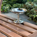 Popxstar Containerss Stainless Steel Ice Cream Cup Multi-Function Silver Snacks Storage Cup Fashion Tall Fruit Bowl Party Bar