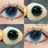 1pair Contact Lenses Color Contact Lenses With Myopia Soft Lenses Pupils for Natural Women's Beauty and Makeup for a Year