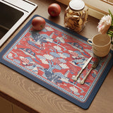 Popxstar American retro light luxury kitchen countertop drain pad, diatom mud suction pad, quick-drying washing table, sink, bar mat