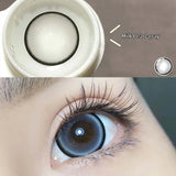Popxstar 2PCS/Pair Big Lenses Pearl Series Color Contact Lenses For Eyes Blue Purple Pink Black Gray Beauty Pupils 14.5mm Lenses