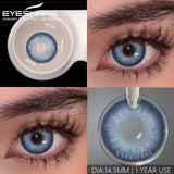 Popxstar  1 pair Colored Contact Lenses for big Eyes Natural Eye Lenses Gray Contact Green Lenses Blue Lenses Fashion Lenses