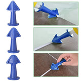 Popxstar 3PCS Caulk Nozzle Applicator Silicone Caulking Tools Kit, Sealant Nozzle Caulking Epoxy Piston Nozzle Accessories