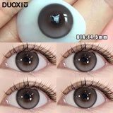Popxstar  1Pair nature Contact Lenses Soft Lenses Brown Eye Diameter 14.5mm 14.2mm 14.0mm Beautiful pupils Black Lens Myopia Degree