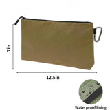 Popxstar  Waterproof Tool Bag Zipper Pouch Multi-Function Bag Wear-Resistant Tool Organizers for Camping Woodworking Electrician Gardening