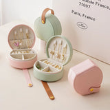 Popxstar Handheld Jewelry Storage Box  Mini Portable Cute Box Necklace Ring Earring Box