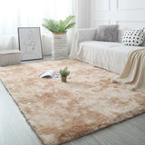 Popxstar White Fluffy Hall Carpet Modern Living Room Bedroom Home Decor Large Mats Thickened Non-Slip Girl Children's Room Pink Furry Rug