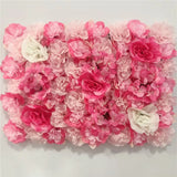Popxstar Pink Silk Rose Flower Wall Artificial Flower for Wedding Decoration Flower Wall BabyShow Wedding Christmas Home Backdrop Decor