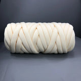 Popxstar Hand Knitting Spin Coarse Thread, DIY, Pet Nest, Thick Chunky Yarn, Cotton Wool Tube Crochet Yarn, Soft Bulky Arm Roving Blanket