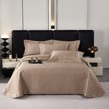 Popxstar  Luxury 1000TC Egyptian Cotton Quilted Bedspread, Queen King Size, Bed Cover, Mattress Topper Coverlet, Bed Sheet, Pillowcases