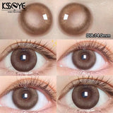 Popxstar  1Pair Natural Contact Lenses for Eyes Myopia Prescription Eyes Color Contact Lenses Beauty Pupil Yearly Use