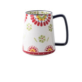 Popxstar  700ml INS Retro Ceramic Mug Coffee Creative Office Office Tea Drink Drinkware Couples CUP Gift