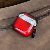 Popxstar  Lovely Black Red Gradient Soft Case With Keychain Fall Prevention Lanyard Earphone Cover for AirPods 1 2 3 4 Pro 2 TPU Shell