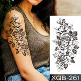 Popxstar  Wholesale Waterproof Temporary Tattoo Sticker Flash Tattoos Lip Print Butterfly Flowers Body Art Arm Fake Sleeve Tatoo