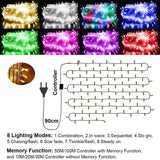 Popxstar 10-100M LED String Fairy Lights Indoor Outdoor Wedding Garland Light  Waterproof Christmas Party Decoration EU/UK/US/AU Plug