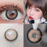 Popxstar 1 Pair/2pcs Lenses Blue Series Beauty Contact Lenses for Eyes Comestics Natural Pupil Eye Color Lens Myopia Brown Lenses