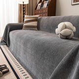 Popxstar  1PC Sofa Cover Solid Color Fabric Modern Simple Autumn and Winter Thickening Integrated Home Textile Products
