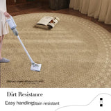 Bedroom Carpets Area Rugs Room Decor Carpets for Living Room Round Sofa Rug Study Polypropylene Fiber Mat Antiskid Chair Cushion