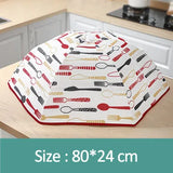 Popxstar  70/80 Cm Household Folding Dining Table Cover Insulation Dish Covers Winter Dust-Proof Insulation Leftover Food Kitchen Supplies