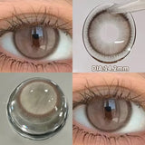 Popxstar Prescription Contact Lenses Myopia Lenses with Diopters Natural Pupils Color Contact Lenses for Eyes Brown Lenses 2pcs