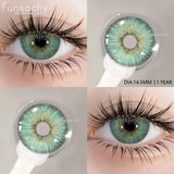 Popxstar  1 pair Colorcon Contact Lenses for Eyes Black Lenses Beautiful Cosmetic Pupil Blue Lenses Big Eyes Contacts Lens Yearly