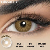1 Pair NEW Colored Pupils Makeup Green Contact Lenses Beauty Women Colored Pupils Cosmetic Brown Natural Lenses Yearly