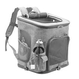Foldable Cat Backpack, Large Capacity Travel Pet Carrier Bag with Adjustable Straps, Portable Dog Backpack Bag for Small Pets