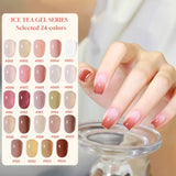 Autumn Winter Blue Black Red Glass Bead Crystal Cat Eye Gel Nail Polish New Whitening High Density Sparkling Nail