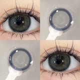 Blue Color Contact Lenses Black Pupil 6months 1pair Cosmetic Lenses