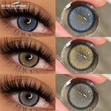 Blue Natural Colored Contacts Lens Blue Lenses Green Contacts Soft Beauty Makeup Pupils Color Contact Lenses for Eyes