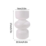 Popxstar Glass Flower Vase Creative Vase Decorative Hydroponic Flower Container Nordic Style Flower Vases Desktop Flower Bottle Decor