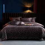 Popxstar  Premium 1000TC Egyptian Cotton Luxury Bedding Set Boho Style Digital Printing Duvet Cover Flat/Fitted Bed Sheet Pillowcases 4Pcs