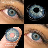 Popxstar  1 pair Gray Colorcon Contact Lenses for Eyes Beautiful Lenses Cosmetics Pupil Blue Lens Big Eyes Contacts Lens Yearly