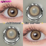 Popxstar  1 Pair Yearly Beauty Fashion Lenses Colored Contact Lenses for Eyes Blue Eyes Lenses Natural  Gray Lens Brown Lens