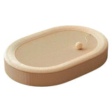 Oval Sisal Cat Scratcher Bed Durable No Mess Scratching Pad Cat Toys Scratching Post for Kittens