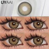 Popxstar  1Pair Fashion Big Lenses Colored Contact Lenses for Eyes Beauty Blue Eyes Lenses Natural Green Pupils Brown Grey Lens
