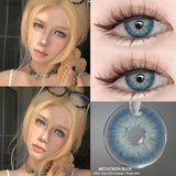 Popxstar  2pcs Colored Contact Lenses for Eye Natural Pupils Green Blue Contact Lenses Beauty Cosmetics High Quality Lens Yearly