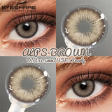 Colored Contact Lenses for Eyes 1Pair Natural Gray Contacts Blue Eye Makeup Lens Brown Eyes Contact Yearly Green Lenses