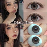 2pcs/Pair Cosmetic Contact Lens Natural Contact Lenses For Eyes Prescription with Diopter Large Diameter Eye Lens