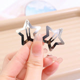 Popxstar 2-50Pcs Star Hair Clips for Girls Filigree Star Metal Snap Clip Hairpins Barrettes Fahsion Bobby Pin Headwear Accessories
