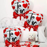 Popxstar 2pcs 35 inch Spanish, I Love You, Love Bow Balloon, Birthday Wedding Valentine's Day Party Decoration Balloon