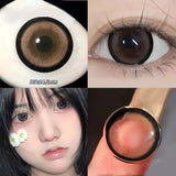 Popxstar 1 Pair Beauty 10 Colors Contact Lenses for Eyes Natural Pupil Color Lens Eyes for Myopia Free Shipping Half A Year Use