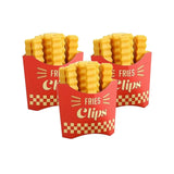 Popxstar French fries sealing clip, refrigerator sticker, magnetic, kitchen storage, home decoration, snack and seasoning sealing clip
