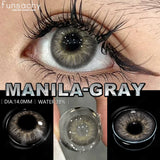 Popxstar  Cosmetics Color Contact Lenses 1pair Brown Color Lens Fashion Lenses Korean Lenses Grow Eye Big Eye Lens Gray Contacts