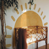 Popxstar  Boho Sun Fabric Wallpaper Kids Wall Stickers Nursery Self-Adhesive Kindergarten Children Baby's Room Bedroom Home Decor