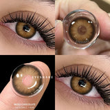 Popxstar  2pcs Natural Color Contact Lenses for Eyes Gray Pupils Lens Blue Lenses Beautiful Pupil Yearly Makeup Green Eye Lenses