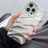 Popxstar Luxury 3D Wave Pattern Phone Case For iPhone 14 Pro Max Case For iPhone 11 13 12 15 Pro Max XS X XR 7 8 Plus SE Shockproof Cover