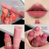 Popxstar 4 In 1 Matte Lipstick Pencil Kit Combo Velvet Sexy Red Lip Tint Non-stick Cup Multicolour Lipstick Pen Makeup Lips Cosmetic Set
