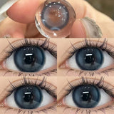 2pcs Yearly Color Contact Lenses for Eyes Myopia Blue Eye Contact Lenses Students Cosmetics Dioptric Beauty Pupil Fast Shipping